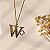 Colar de Letra W com Trevo - Design Próprio - Banhado a Ouro 18k - Imagem 2