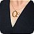 Colar de Letra Q com Trevo - Design Próprio - Banhado a Ouro 18k - Imagem 1