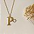 Colar de Letra P com Trevo - Design Próprio - Banhado a Ouro 18k - Imagem 2