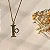 Colar de Letra I com Trevo - Design Próprio - Banhado a Ouro 18k - Imagem 2