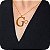 Colar de Letra G com Trevo - Design Próprio - Banhado a Ouro 18k - Imagem 1