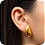 Brinco de Gota Oca G - Banhado a Ouro 18k - Imagem 1