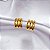 Brinco Argola P Tripla - Banhado a Ouro 18k - Imagem 2