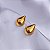 Brinco de Gota Oca P - Banhado a Ouro 18k - Imagem 2