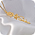 Colar Flor Rosa "Sábia" - Banhado a Ouro 18k - Imagem 1