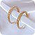 Brinco Argola M com Pontos de Luz de Zircônias - Banhado a Ouro 18k - Imagem 1