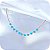 Pulseira de Bolinhas Azul Oceano - Banhada a Ouro 18k - Imagem 1