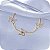 Pulseira com 3 Borboletas Vazadas - Banhada a Ouro 18k - Imagem 1