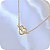 Tornozeleira com Plaquina Coração Love 27cm - Banhada a Ouro 18k - Imagem 1