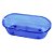 banheira oval pequena azul para pássaros, mr pet - Imagem 1