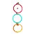 argola para pássaros coloridas p - Imagem 2