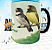Caneca Passarinheiro raiz, Personalizada para Criadores de Pássaros. 325ml de porcelana - Imagem 4