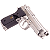 WE CO2 4.5MM M9A1 AIRGUN PISTOL CHROME - Imagem 3