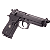 WE CO2 4.5MM M9A1 AIRGUN PISTOL BLACK - Imagem 3