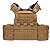 COLETE CPC MOLLE PLATE CARRIER 1000D COMBAT COYOTE BROWN WOSPORT - Imagem 1