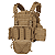 COLETE VEST ARC TACTICAL PLATE CARRIER COYOTE BROWN WOSPORT - Imagem 1