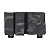 MAGAZINE POUCH 5.56 & 9MM DOUBLE SHORT BLACK MULTICAM - Imagem 1