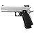 TOKYO MARUI GBB HI-CAPA 5.1 STAINLESS BLOWBACK AIRSOFT PISTOL SILVER - Imagem 1