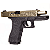 WE GBB G18C GEN 4 IVORY BLOWBACK AIRSOFT PISTOL GOLD & BLACK - Imagem 2