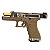 WE GBB G18C T04 BLOWBACK AIRSOFT PISTOL SILVER & TAN - Imagem 2