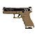 WE GBB G18C T04 BLOWBACK AIRSOFT PISTOL SILVER & TAN - Imagem 1