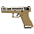 WE GBB G18C T08 BLOWBACK AIRSOFT PISTOL SILVER & TAN - Imagem 1