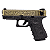 WE GBB G23 IVORY BLOWBACK AIRSOFT PISTOL GOLD & BLACK - Imagem 1
