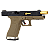 WE GBB G35 T06 BLOWBACK AIRSOFT PISTOL BLACK & TAN - Imagem 2