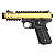 WE GBB GALAXY 1911 SERIES BLOWBACK AIRSOFT PISTOL GOLD - Imagem 1