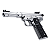 WE GBB GALAXY 1911 SERIES PREMIUM S BLOWBACK AIRSOFT PISTOL SILVER - Imagem 2