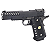 WE GBB HI-CAPA 5.1 K-VER H015 BLOWBACK AIRSOFT PISTOL BLACK - Imagem 1
