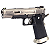 WE GBB HI-CAPA 5.1 T-REX FULL-AUTO BLOWBACK AIRSOFT PISTOL SILVER - Imagem 1