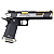 WE GBB HI-CAPA 6" IREX COMPETITION FULL-AUTO BLOWBACK AIRSOFT PISTOL DUAL TONE / GOLD - Imagem 2