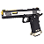 WE GBB HI-CAPA 6" IREX COMPETITION FULL-AUTO BLOWBACK AIRSOFT PISTOL DUAL TONE / GOLD - Imagem 1