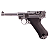 WE GBB LUGER P08 GBB 4" BLOWBACK AIRSOFT PISTOL SILVER - Imagem 1