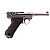 WE GBB LUGER P08 GBB 4" BLOWBACK AIRSOFT PISTOL SILVER - Imagem 2