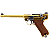 WE GBB LUGER P08 GBB 6" BLOWBACK AIRSOFT PISTOL GOLD - Imagem 1