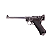WE GBB LUGER P08 GBB 6" BLOWBACK AIRSOFT PISTOL SILVER - Imagem 1