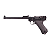 WE GBB LUGER P08 GBB 8" BLOWBACK AIRSOFT PISTOL BLACK - Imagem 1