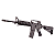WE AEG M4 KATANA AIRSOFT RIFLE BLACK - Imagem 1