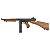 CYBERGUN WE GBBR M1A1 THOMPSON BLOWBACK AIRSOFT RIFLE BLACK & WOOD - Imagem 1