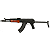 LCT AEG AK MG-MS AIRSOFT RIFLE BLACK & WOOD - Imagem 1