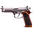 WE GBB M92 SAMURAI EDGE BIOHAZARD S.T.A.R.S. BLOWBACK AIRSOFT PISTOL CHROME - Imagem 1
