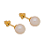 Brinco Ouro 18k Pérola Redonda 4mm - Infantil - Imagem 1