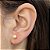 Brinco Ouro 18k Pérola Natural Água Salgada Redonda 6mm - Imagem 2