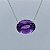 Colar Prata Ametista Natural Oval - Imagem 3