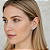 Brinco Ouro 18k Earcuff Trio Gotas Naturais Topázio Sky - Imagem 2