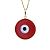 Pingente Olho Grego 15mm Vermelho Ouro 18k - Imagem 3