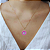 Pingente Olho Grego 15mm Rosa Ouro 18k - Imagem 2