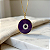 Pingente Olho Grego 15mm Roxo Ouro 18k - Imagem 1